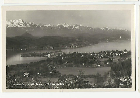 AK Pörtschach am Wörthersee mit Karawanken. (1942)