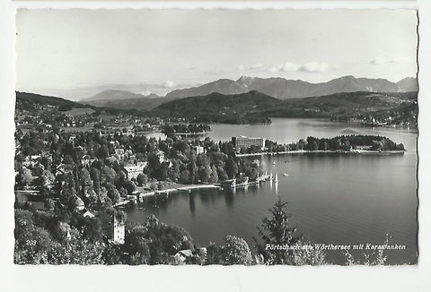 AK Pörtschach am Wörthersee mit Karawanken.