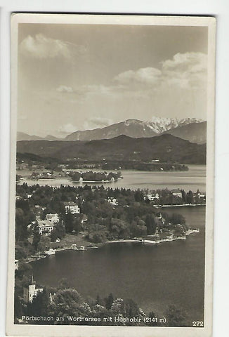 AK Pörtschach am Wörthersee mit Hochobir. (1933)