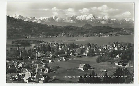AK Pörtschach am Wörthersee mit Karawanken.