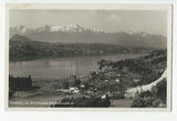 AK Töschling am Wörthersee mit Karawanken. (1936)