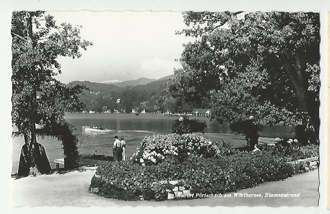AK Pörtschach am Wörthersee, Blumenstrand.