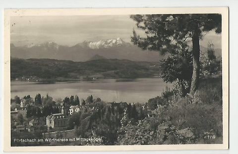 AK Pörtschach am Wörthersee mit Mittagskogel. (1939)