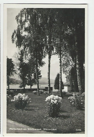 AK Pörtschach am Wörthersee. Werzerpark. (1932)