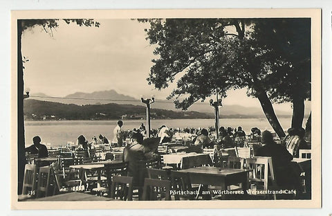 AK Pörtschach am Wörthersee Werzerstrand-Cafe. (1938)