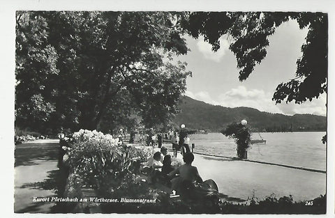 AK Pörtschach am Wörthersee. Blumenstrand.