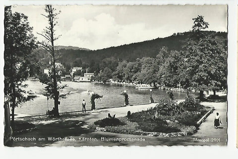 AK Pörtschach am Wörthersee. Blumenpromenade.