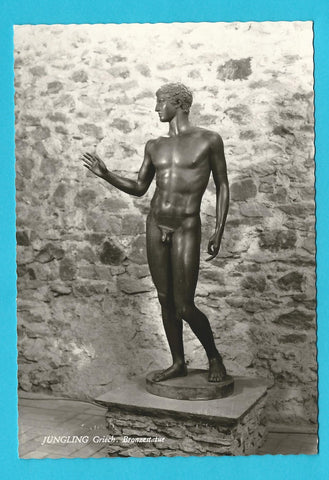 AK Jüngling, Bronzestatue. Ausgrabungen d. Landes Kärnten auf dem Magdalensberg.