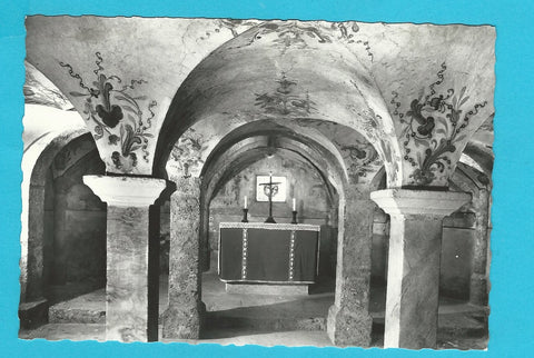 AK Maria Wörth. Romanische Krypta.