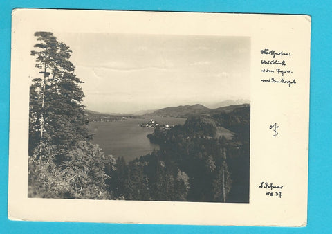 AK Wörthersee: Ausblick vom Pyramidenkogel.