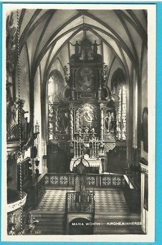 AK Maria Wörth. Kircheninneres. (1928)