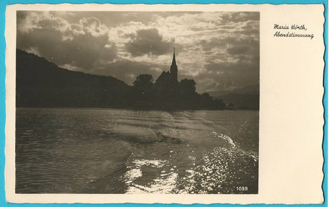 AK Maria Wörth. Abendstimmung. (1940)