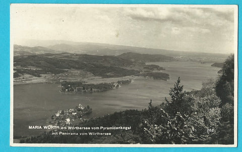 AK Maria Wörth am Wörthersee vom Pyramidenkogel. (1928)