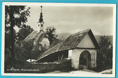 AK Maria Wörth. Rosenkranzkirche. (1930)