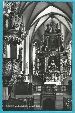 AK Kirche in Maria Wörth.