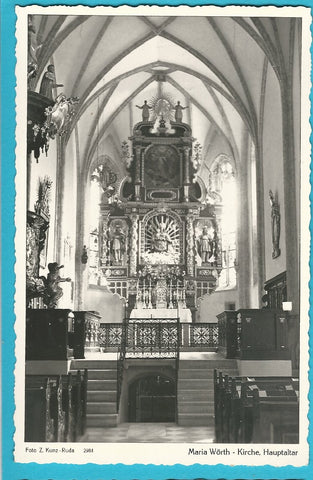 AK Maria Wörth. Kirche Hauptaltar.