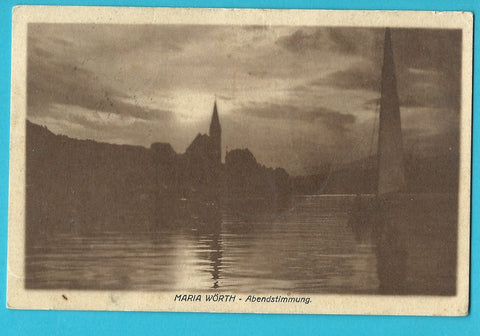 AK Maria Wörth - Abendstimmung. (1910)