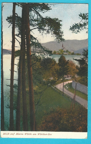 AK Blick auf Maria Wörth am Wörther-See.