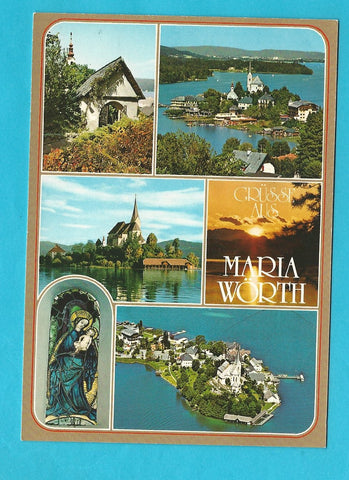 AK Grüsse aus Maria Wörth.