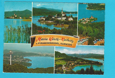 AK Maria Wörth - Reifnitz u. Pyramidenkogel.