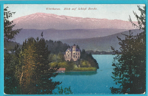 AK Wörthersee. Blick auf Schloß Bercht. (1923)