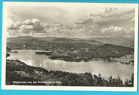 AK Wörthersee von der Friedelhöhe, Sekirn.