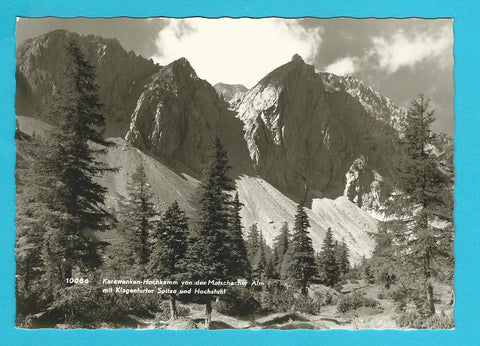 AK Karawanken Hochkamm von der Matschacher Alm mit Klagenfurter Spitze und Hochstuhl.