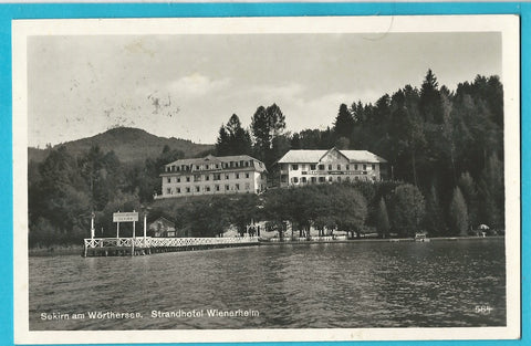 AK Sekirn am Wörthersee. Strandhotel Wienerheim. (1939)