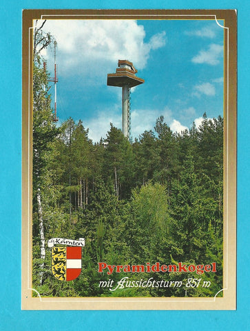 AK Pyramidenkogel mit Aussichtsturm.