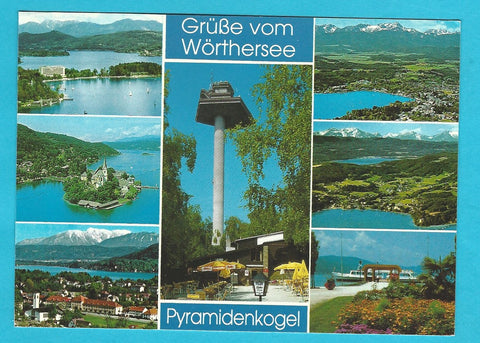 AK Grüße vom Wörthersee. Pyramidenkogel.
