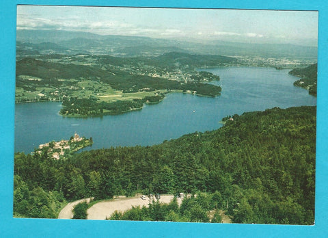 AK Blick vom Pyramidenkogel über den Wörthersee.
