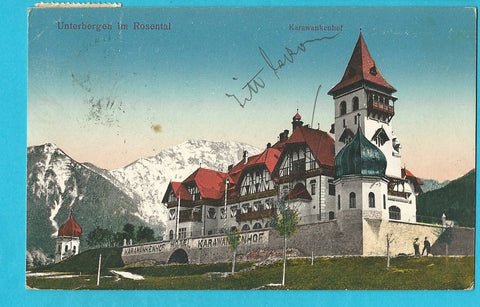 AK Unterbergen im Rosental. (1914)
