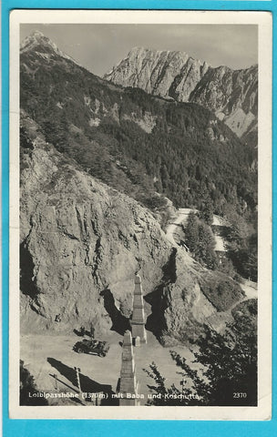 AK Loiblpasshöhe mit Baba und Koschutta. (1933)