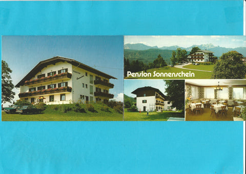 Doppel-AK Keutschach. Pension Sonnenschein. Inhaber Josef und Ida Dreschl. Höhe Nr. 32.