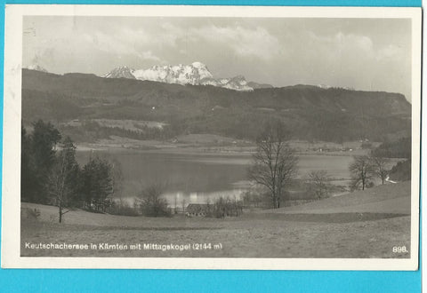 AK Keutschachersee mit Mittagskogel. (1938)
