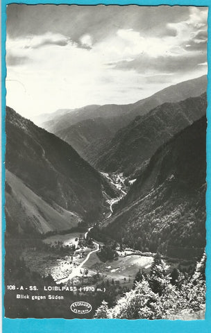 AK Loiblpass. Blick gegen Süden.