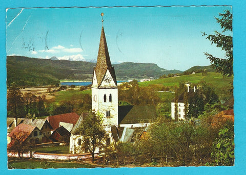 AK Keutschach. Romanische Dorfkirche.