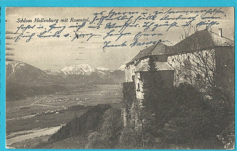 AK Schloss Hollenburg mit Rosental. (1924-25)