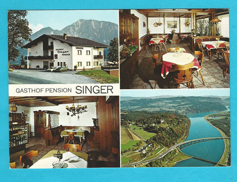 AK Maria Rain. Gasthof Pension Walter Singer. Unterschloßberg 5. (Hollenburg).