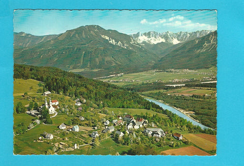 AK Maria Rain mit Drau und Koschutta.