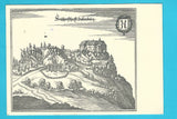 AK Schloß Hollenburg. nach einem Kupferstich von Merian um 1650.