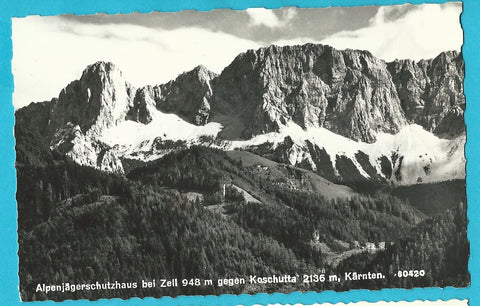 AK Alpenjägerschutzhaus bei Zell gegen Koschutta.