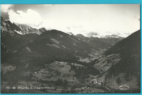 AK Zelltal mit den Karawanken.