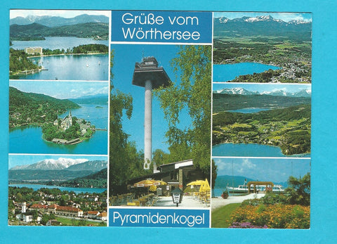 AK Grüße vom Wörthersee. Pyramidenkogel.