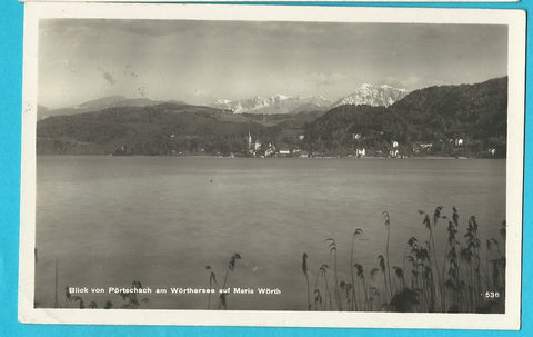 AK Blick von Pörtschach am Wörthersee auf Maria Wörth. (1929)