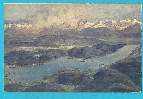 AK Der Wörthersee mit den Karawanken. (1911)