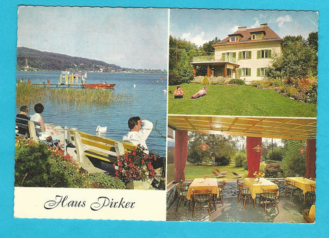 AK Krumpendorf. Pension Haus Pirker. Kaiserallee 20.