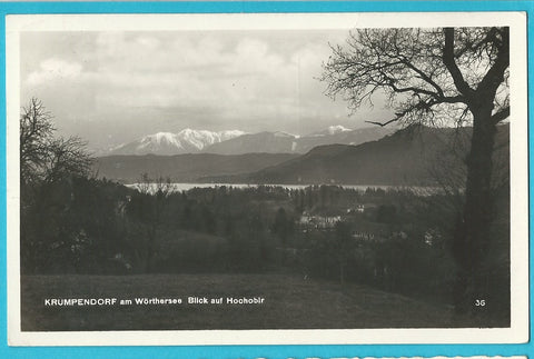 AK Krumpendorf am Wörthersee. Blick auf Hochobir. (1926)