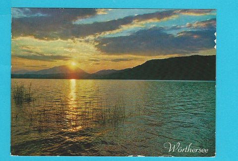 AK Sonnenuntergang am Wörthersee.