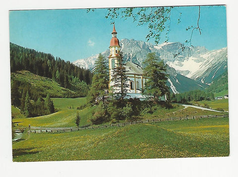 AK Obernberg am Brenner. Kirche gegen Tribulaungruppe.